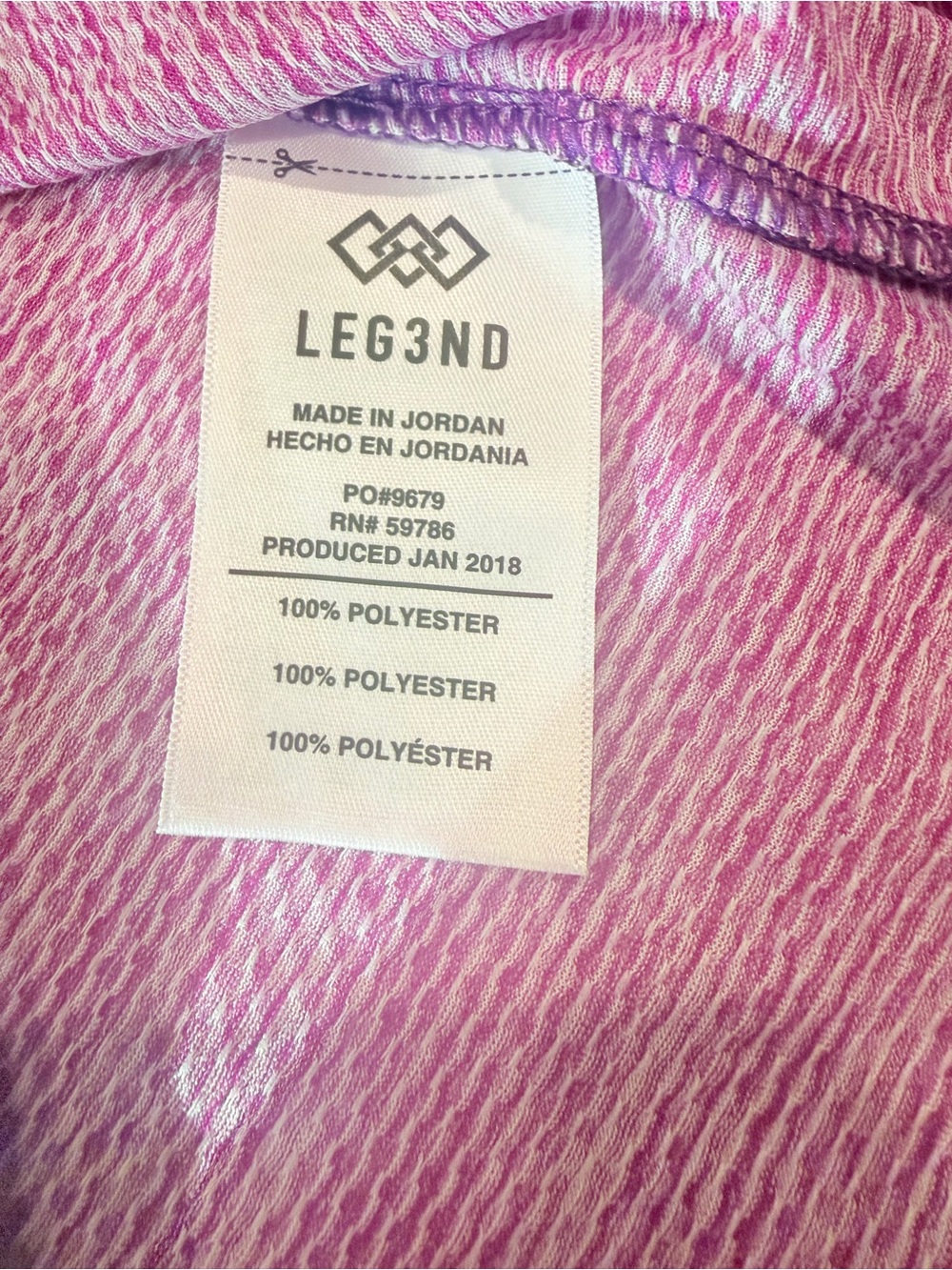 Women’s Heathered V-Neck Short Sleeve Tee - Pink - Picture 4 of 6